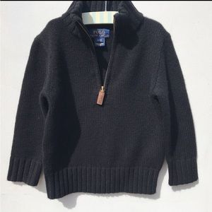 Ralph Lauren 2T Black 100% Cashmere Sweater